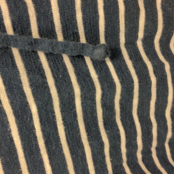 JJill Women's Size L Petite Linen Cotton Blend Nautical Theme Popover Top - Picture 6 of 13